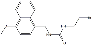 1-(2-Bromoethyl)-3-[(4-methoxy-1-naphtyl)methyl]urea,,结构式