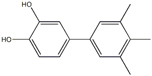 4-(3,4,5-Trimethylphenyl)benzene-1,2-diol Structure