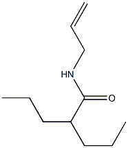 N-Allyl-2-propylvaleramide 结构式