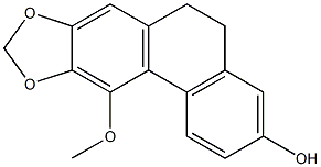 5,6-Dihydro-11-methoxyphenanthro[2,3-d][1,3]dioxol-3-ol 结构式