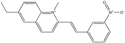 6-Ethyl-1-methyl-2-[2-(3-nitrophenyl)ethenyl]quinolinium