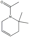 1-Acetyl-1,2,3,6-tetrahydro-2,2-dimethylpyridine Structure