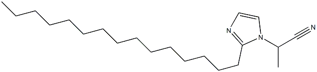 1-(1-Cyanoethyl)-2-pentadecyl-1H-imidazole 结构式