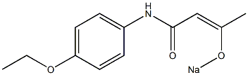 N-(3-Sodiooxycrotonoyl)-4-ethoxyaniline Structure