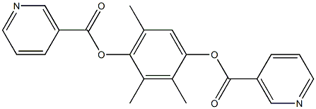 Dinicotinic acid 2,3,5-trimethyl-p-phenylene ester