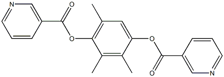 Dinicotinic acid 2,3,5-trimethyl-p-phenylene ester|