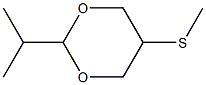 2-Isopropyl-5-(methylthio)-1,3-dioxane,,结构式