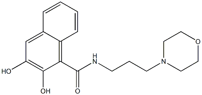 N-[3-(Morpholin-4-yl)propyl]-2,3-dihydroxy-1-naphthamide Structure