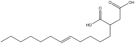 7-Tetradecene-1,2-dicarboxylic acid,,结构式