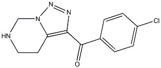 4,5,6,7-テトラヒドロ-3-(4-クロロベンゾイル)[1,2,3]トリアゾロ[1,5-c]ピリミジン 化学構造式