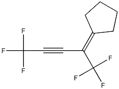 4-Cyclopentylidene-1,1,1,5,5,5-hexafluoro-2-pentyne Struktur