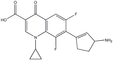 7-(3-Aminocyclopenta-1-enyl)-6,8-difluoro-1-cyclopropyl-1,4-dihydro-4-oxoquinoline-3-carboxylic acid