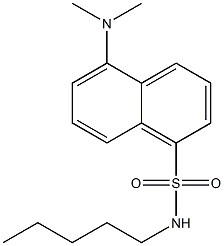 5-Dimethylamino-N-pentyl-1-naphthalenesulfonamide,,结构式
