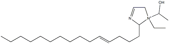 1-Ethyl-1-(1-hydroxyethyl)-2-(4-pentadecenyl)-3-imidazoline-1-ium,,结构式