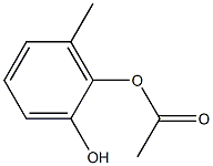 Acetic acid 2-hydroxy-6-methylphenyl ester,,结构式