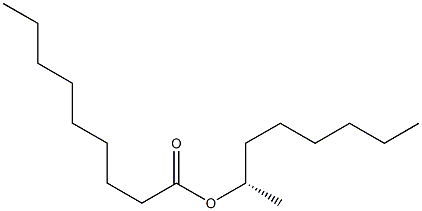 (+)-ノナン酸(S)-1-メチルヘプチル 化学構造式