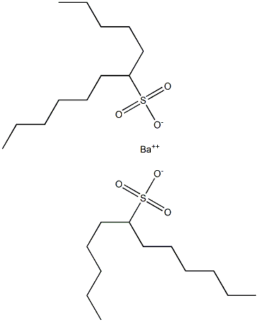ビス(ドデカン-6-スルホン酸)バリウム 化学構造式