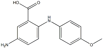 5-Amino-2-(p-methoxyanilino)benzoic acid