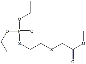 [2-[(Diethoxyphosphinoyl)thio]ethylthio]acetic acid methyl ester,,结构式