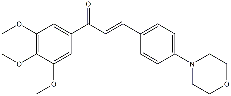 4-Morpholino-3',4',5'-trimethoxy-trans-chalcone 结构式