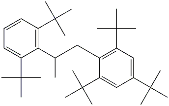 1-(2,4,6-Tri-tert-butylphenyl)-2-(2,6-di-tert-butylphenyl)propane Structure