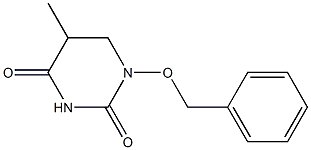 5,6-Dihydro-1-benzyloxy-5-methyl-2,4(1H,3H)-pyrimidinedione,,结构式