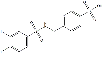 4-[(3,4,5-Triiodophenylsulfonyl)aminomethyl]benzenesulfonic acid