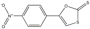 5-(4-ニトロフェニル)-1,3-オキサチオール-2-チオン 化学構造式