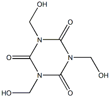 1,3,5-Tris(hydroxymethyl)-1,3,5-triazine-2,4,6(1H,3H,5H)-trione 结构式