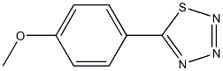 5-(4-Methoxyphenyl)-1,2,3,4-thiatriazole Structure