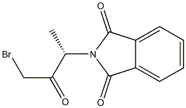 (-)-N-[(S)-3-Bromo-1-methyl-2-oxopropyl]phthalimide Struktur