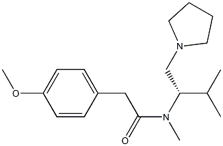  2-(4-Methoxyphenyl)-N-methyl-N-[(S)-2-methyl-1-(1-pyrrolidinylmethyl)propyl]acetamide