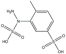 4-Methyl-3-(2-sulfohydrazino)benzenesulfonic acid