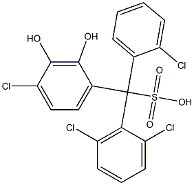 (2-Chlorophenyl)(2,6-dichlorophenyl)(4-chloro-2,3-dihydroxyphenyl)methanesulfonic acid