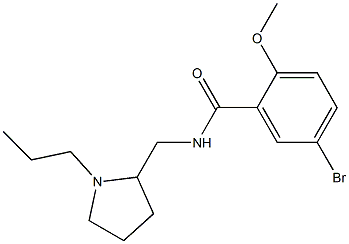 N-[(1-Propyl-2-pyrrolidinyl)methyl]-2-methoxy-5-bromobenzamide