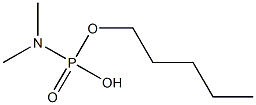 N,N-Dimethylamidophosphoric acid hydrogen pentyl ester Struktur