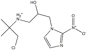 N-(2-Chloro-1,1-dimethylethyl)-2-hydroxy-3-(2-nitro-1H-imidazol-1-yl)propan-1-aminium