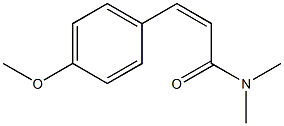 (Z)-N,N-Dimethyl-3-(4-methoxyphenyl)propenamide Struktur