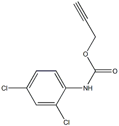 N-(2,4-Dichlorophenyl)carbamic acid 2-propynyl ester Structure