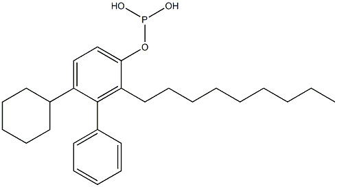 Phosphorous acid cyclohexylphenyl(2-nonylphenyl) ester Structure