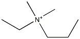 Ethyldimethylpropylaminium Structure