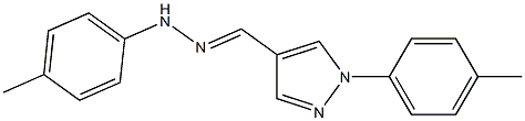 1-(p-Tolyl)-1H-pyrazole-4-carbaldehyde (p-tolyl)hydrazone Structure