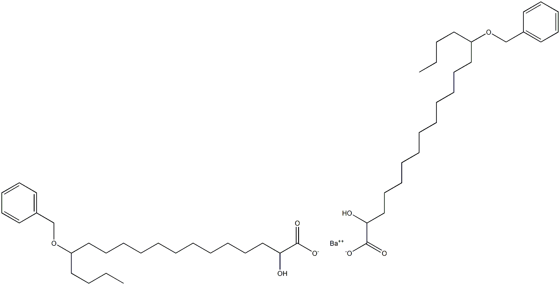 Bis(14-benzyloxy-2-hydroxystearic acid)barium salt Struktur