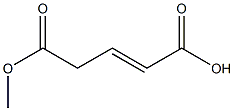 2-Pentenedioic acid hydrogen 5-methyl ester,,结构式