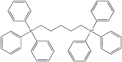 1,5-ペンタンジイルビス(トリフェニルホスホニウム) 化学構造式