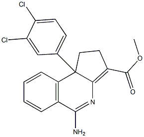 5-Amino-1,9b-dihydro-9b-(3,4-dichlorophenyl)-2H-cyclopent[c]isoquinoline-3-carboxylic acid methyl ester