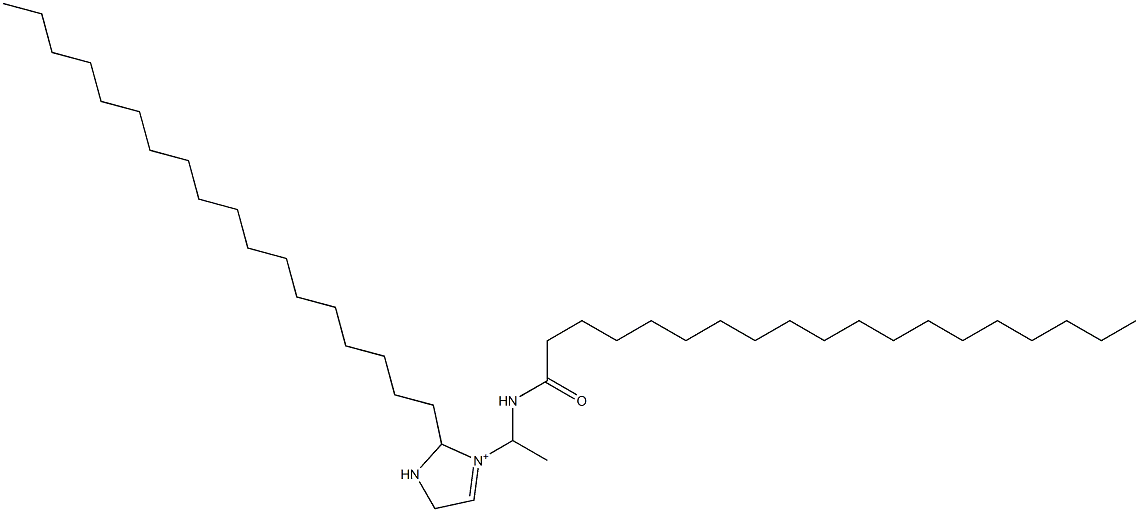 3-[1-(Nonadecanoylamino)ethyl]-2-octadecyl-3-imidazoline-3-ium Structure