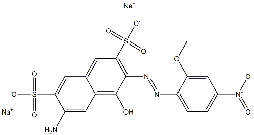 6-Amino-4-hydroxy-3-[(2-methoxy-4-nitrophenyl)azo]naphthalene-2,7-disulfonic acid disodium salt