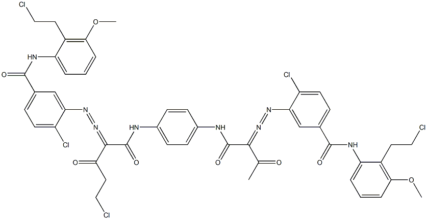 3,3'-[2-(Chloromethyl)-1,4-phenylenebis[iminocarbonyl(acetylmethylene)azo]]bis[N-[2-(2-chloroethyl)-3-methoxyphenyl]-4-chlorobenzamide]