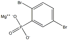 2,5-Dibromophenylphosphonic acid magnesium salt Structure